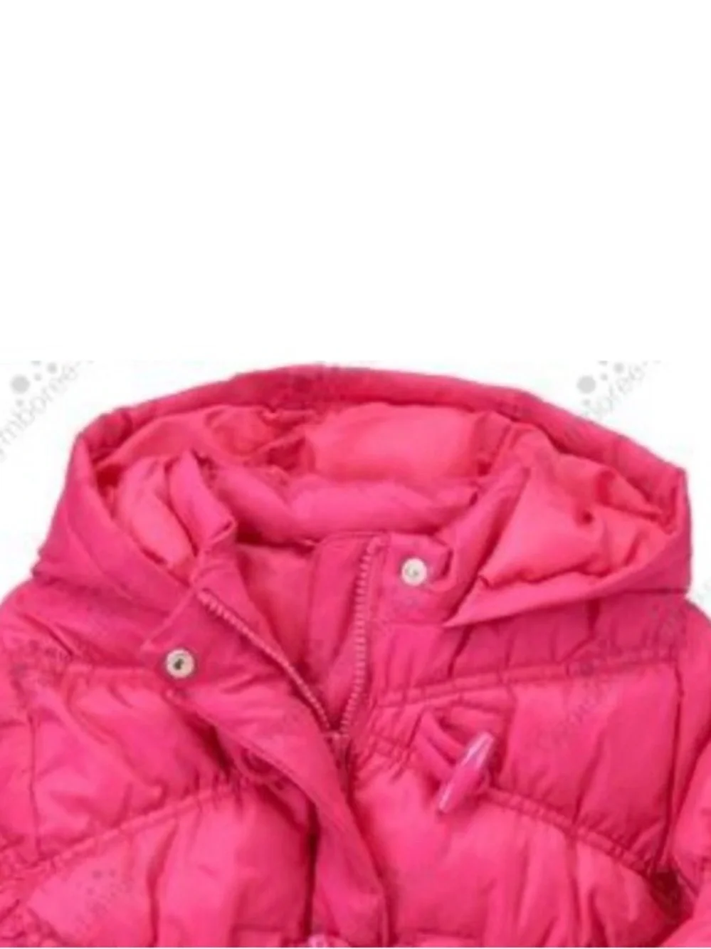 Gymboree Girls Raspberry Pink Quilted Toggle Puffer Coat With Hood Size 4